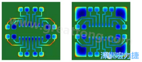 通過仿真，可以快速簡單地重新設(shè)計并計算不同圖形布局所得到的厚度均勻性-深圳宏力捷