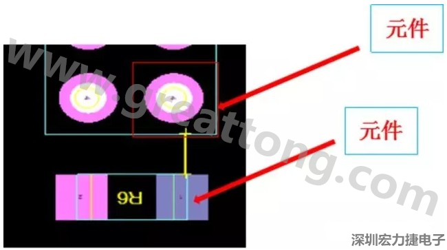 PCBA DFM問題實(shí)例2：元件距離太近，組裝干涉 