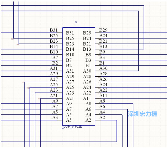 雙擊 1.SchDoc，文件可以被正常打開，下圖是其中的一部分：