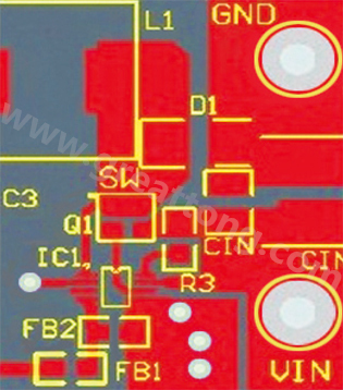 星節(jié)點(diǎn)連接地平面及兩個(gè)小電流接地連接(IC和分壓器)。