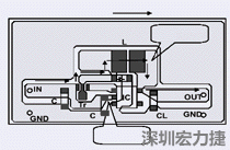 圖2：升壓電路的PCB設(shè)計示例。