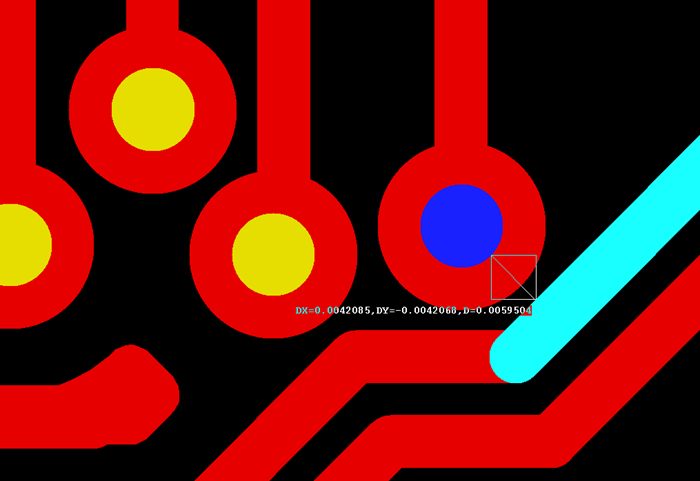 多層板中過孔會(huì)在每層線路上都有孔環(huán)，且每個(gè)層孔環(huán)周圍環(huán)境有夾線也有不夾線，環(huán)境各不一